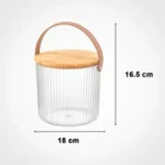 سطل شیاردار درب چوبی 3 لیتر لیمون - تصویر 2